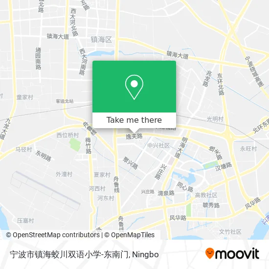 宁波市镇海蛟川双语小学-东南门 map