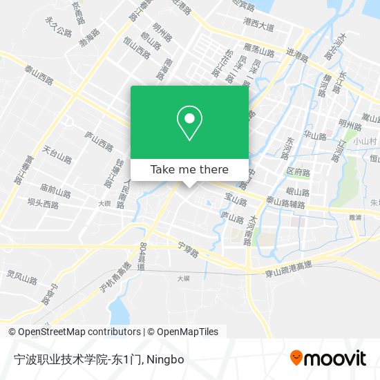 宁波职业技术学院-东1门 map