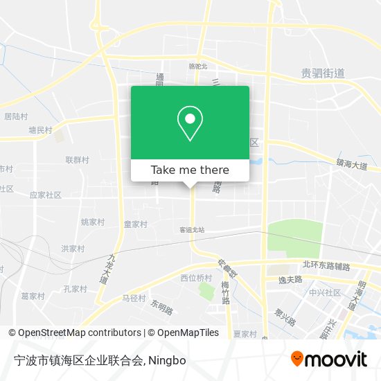 宁波市镇海区企业联合会 map