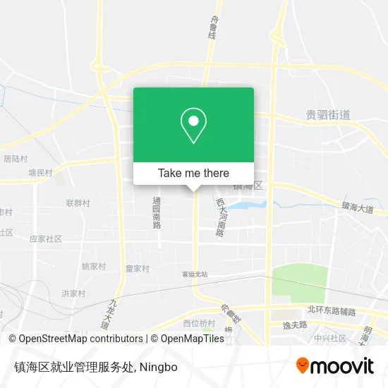 镇海区就业管理服务处 map