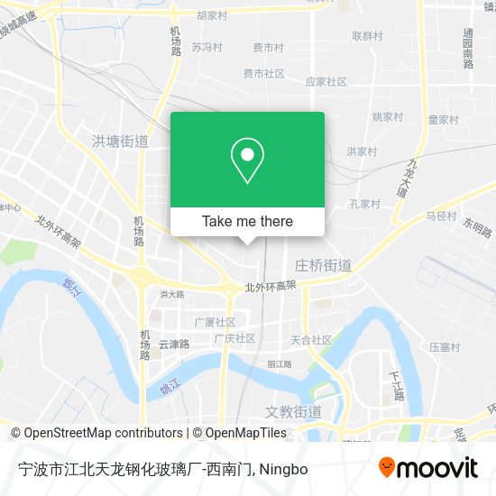 宁波市江北天龙钢化玻璃厂-西南门 map