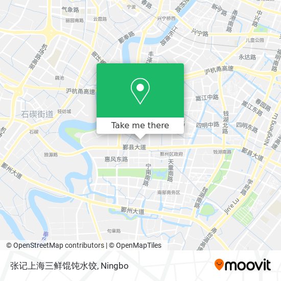 张记上海三鲜馄饨水饺 map