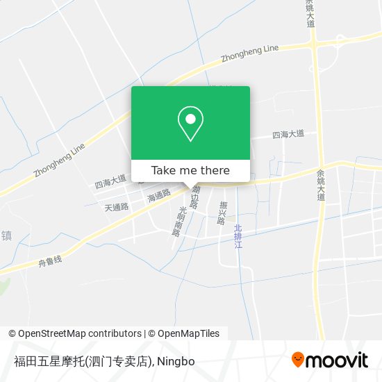 福田五星摩托(泗门专卖店) map