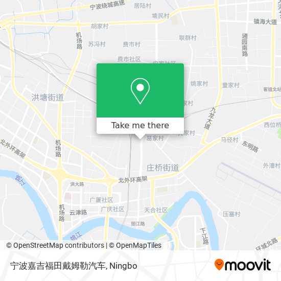 宁波嘉吉福田戴姆勒汽车 map