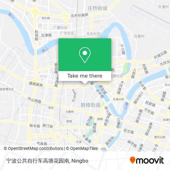 宁波公共自行车高塘花园南 map