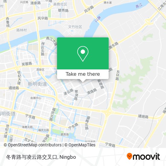 冬青路与凌云路交叉口 map