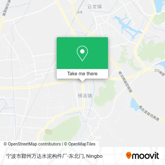 宁波市鄞州万达水泥构件厂-东北门 map