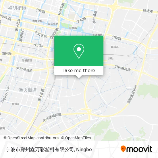 宁波市鄞州鑫万彩塑料有限公司 map