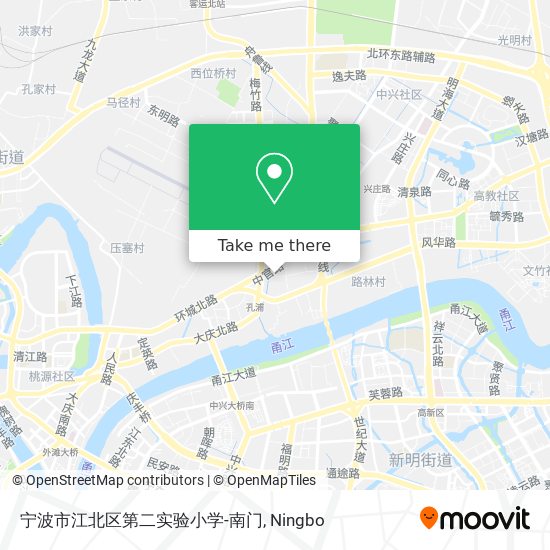 宁波市江北区第二实验小学-南门 map