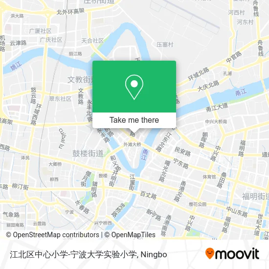 江北区中心小学-宁波大学实验小学 map