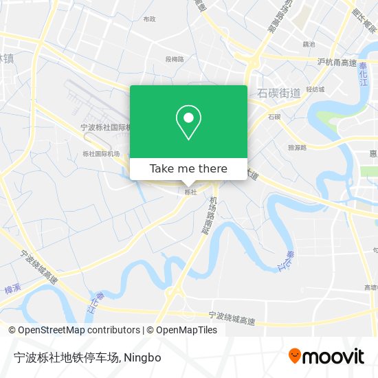 宁波栎社地铁停车场 map