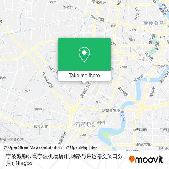 宁波派勒公寓宁波机场店(机场路与启运路交叉口分店) map