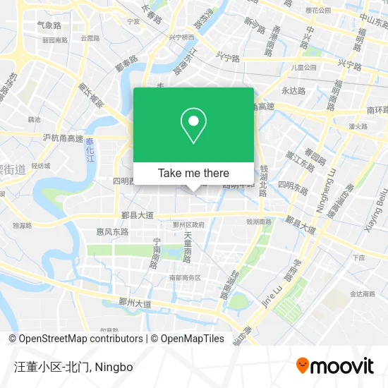 汪董小区-北门 map