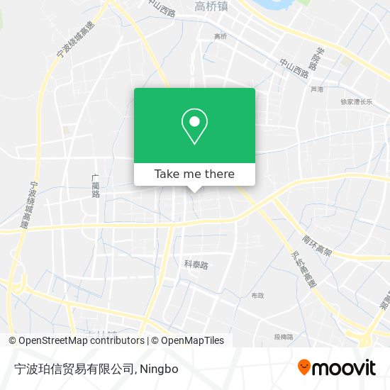 宁波珀信贸易有限公司 map