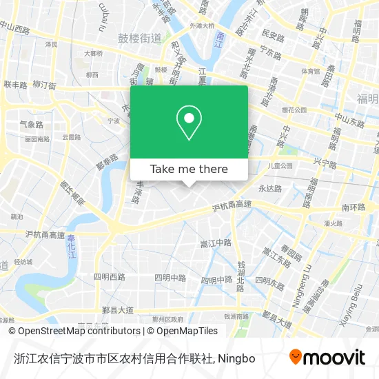 浙江农信宁波市市区农村信用合作联社 map