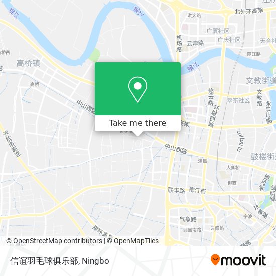 信谊羽毛球俱乐部 map
