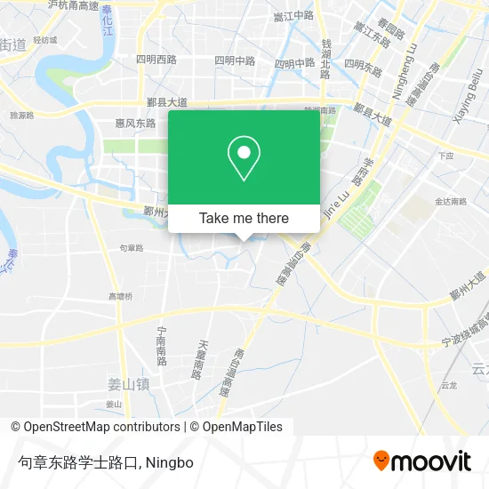 句章东路学士路口 map