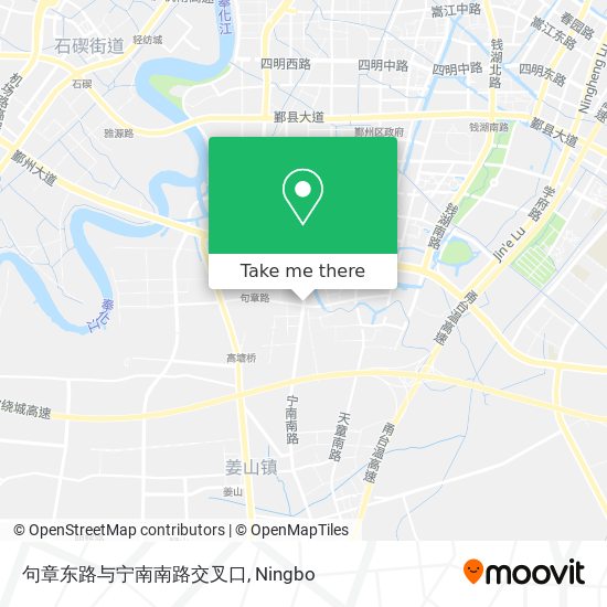 句章东路与宁南南路交叉口 map