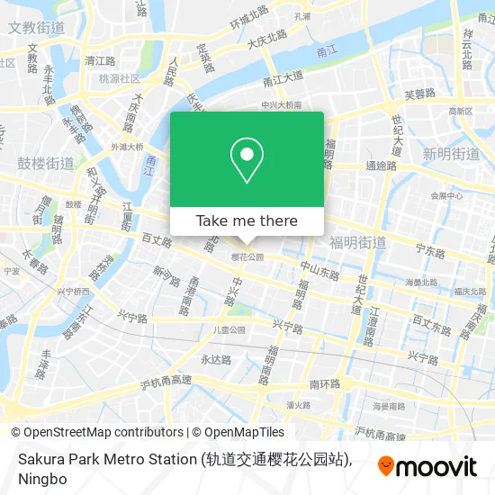 Sakura Park Metro Station (轨道交通樱花公园站) map