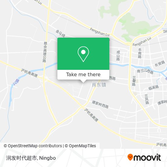 润发时代超市 map