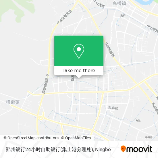 鄞州银行24小时自助银行(集士港分理处) map