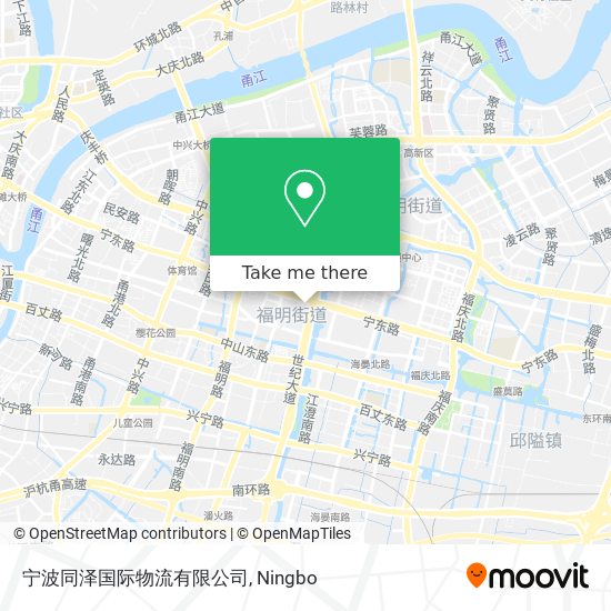 宁波同泽国际物流有限公司 map