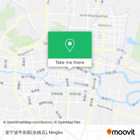 老宁波牛杂面(余姚店) map