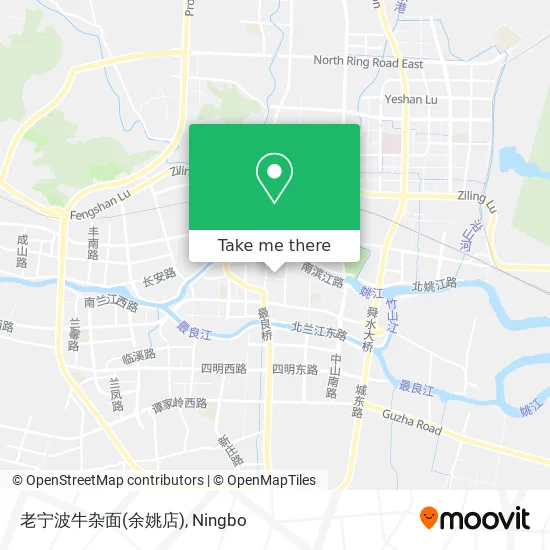 老宁波牛杂面(余姚店) map