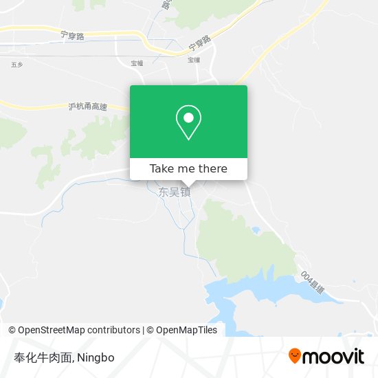 奉化牛肉面 map