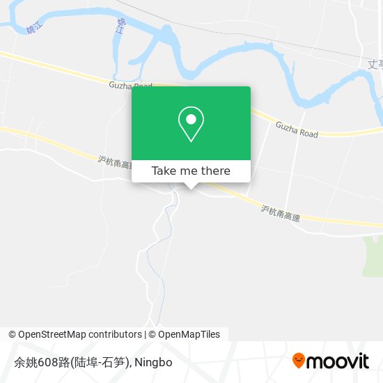 余姚608路(陆埠-石笋) map
