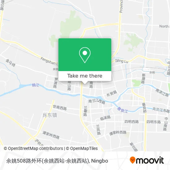 余姚508路外环(余姚西站-余姚西站) map
