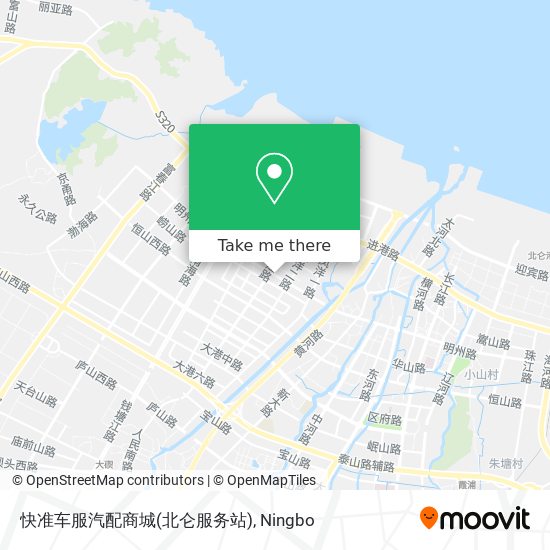 快准车服汽配商城(北仑服务站) map