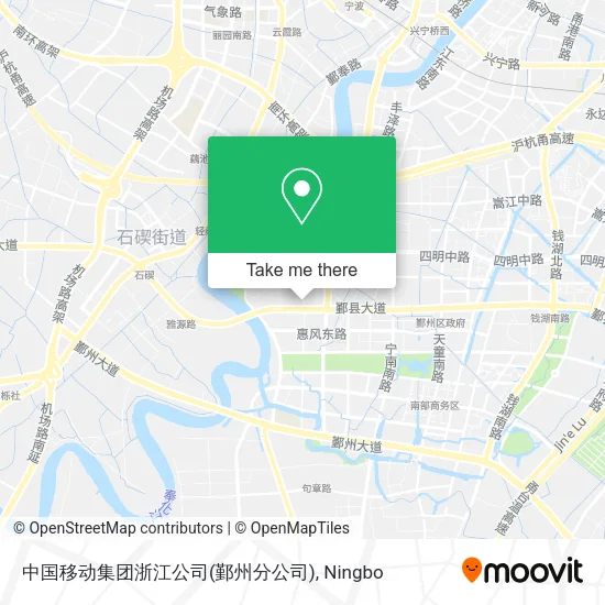 中国移动集团浙江公司(鄞州分公司) map