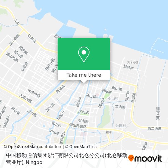 中国移动通信集团浙江有限公司北仑分公司(北仑移动营业厅) map