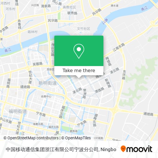 中国移动通信集团浙江有限公司宁波分公司 map
