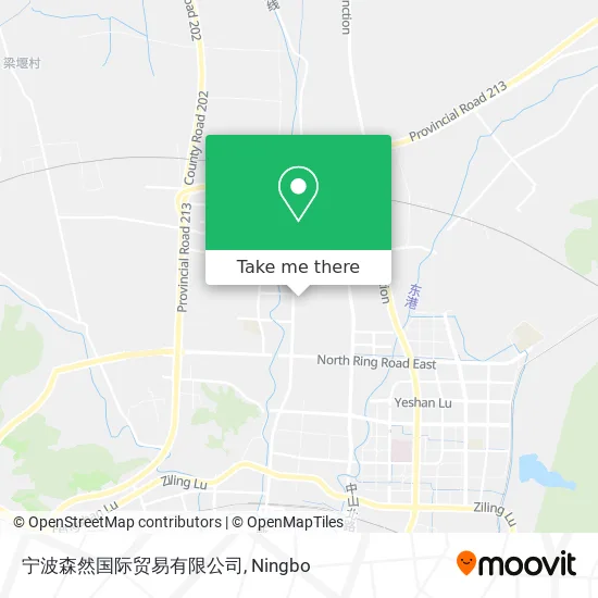宁波森然国际贸易有限公司 map