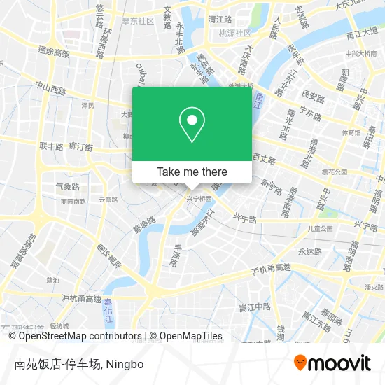南苑饭店-停车场 map