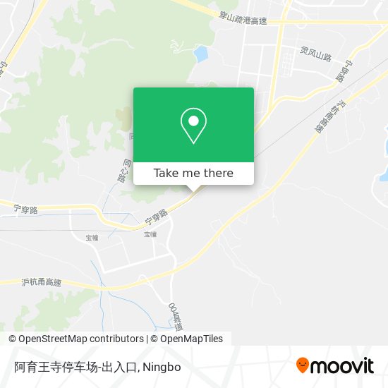 阿育王寺停车场-出入口 map