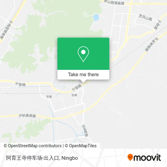 阿育王寺停车场-出入口 map