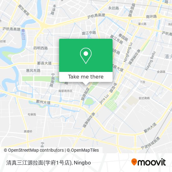 清真三江源拉面(学府1号店) map