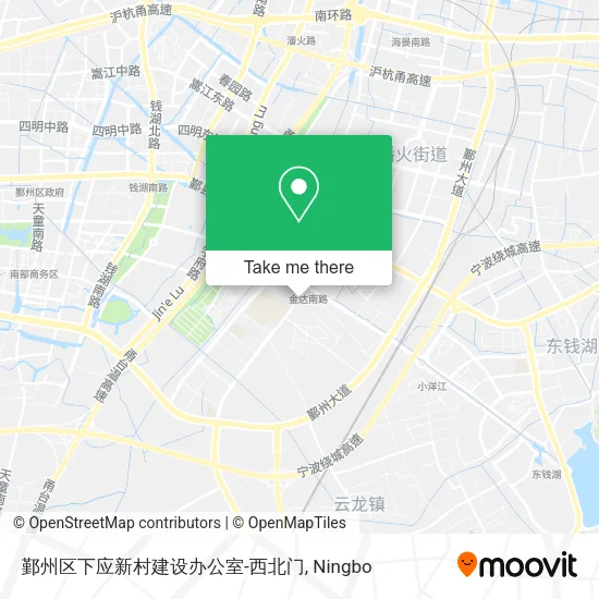 鄞州区下应新村建设办公室-西北门 map
