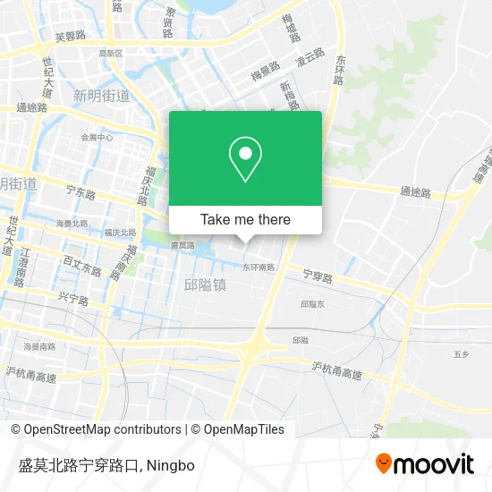 盛莫北路宁穿路口 map