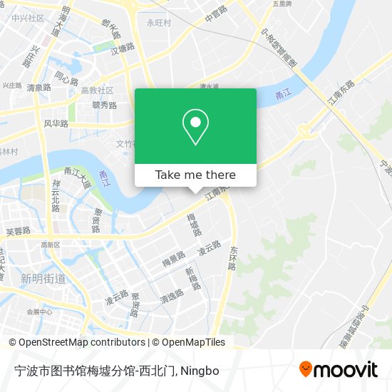 宁波市图书馆梅墟分馆-西北门 map