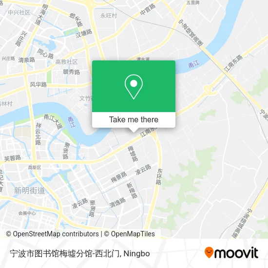 宁波市图书馆梅墟分馆-西北门 map