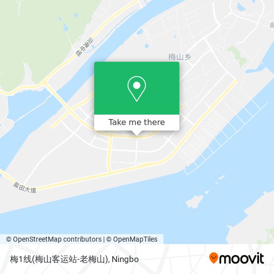 梅1线(梅山客运站-老梅山) map