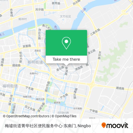 梅墟街道菁华社区便民服务中心-东南门 map