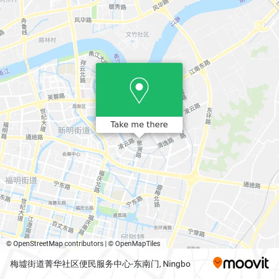 梅墟街道菁华社区便民服务中心-东南门 map