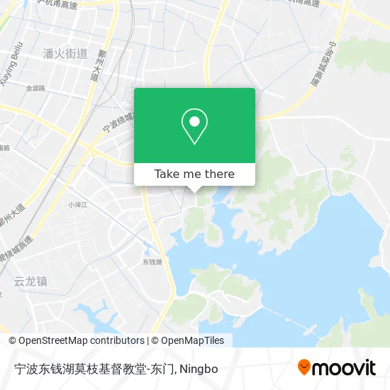 宁波东钱湖莫枝基督教堂-东门 map