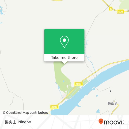 梨尖山 map