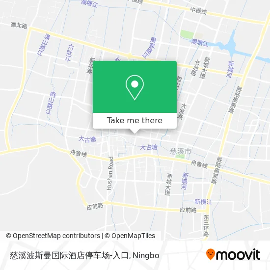 慈溪波斯曼国际酒店停车场-入口 map